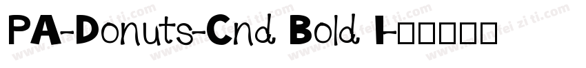 PA-Donuts-Cnd Bold I字体转换